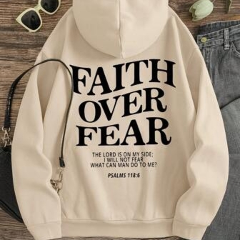 Hobie Cream Hoodie with Black Text
